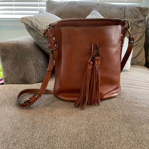 Patricia Nash Italian leather cross body bag in good condition